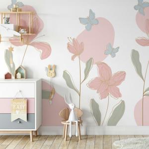 Painel Floral 61 Papel de parede ou Adesivo Sob Medida - Valor referente a 1m², utilize a calculadora abaixo e veja quantos m² irá precisa para sua parede.  Por favor Papel de parede ou Adesivo  Recomendamos acrescentar 10cm tanto na largura quanto na altura por medida de segurança.