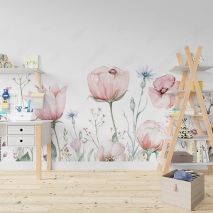 Painel Floral Papel Padrão ou Adesivo Sob Medida - Valor referente a 1m², utilize a calculadora abaixo e veja quantos m² irá precisa para sua parede.  Por favor escolher Liso ou Texturizado  Recomendamos acrescentar 10cm tanto na largura quanto na altura por medida de segurança.