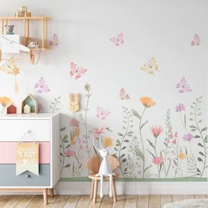 Painel Floral Papel Padrão ou Adesivo Sob Medida - Valor referente a 1m², utilize a calculadora abaixo e veja quantos m² irá precisa para sua parede.  Por favor escolher Liso ou Texturizado  Recomendamos acrescentar 10cm tanto na largura quanto na altura por medida de segurança.