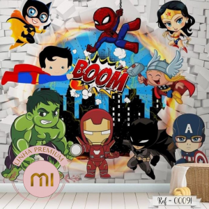 PAINEL SUPER HEROI INFANTIL 3      